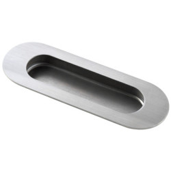 Poignée de meuble cuvette ovale inox - DESIGN MAT