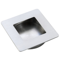 Poignée de meuble cuvette carré inox  - DESIGN MAT