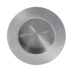 Poignée de meuble cuvette ronde inox  - DESIGN MAT