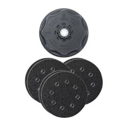 Kit plateau de ponçage rond + 2 feuilles abrasives diamètre 115 mm - FEIN