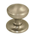 Bouton sur rosace laiton nickel mat - CADAP