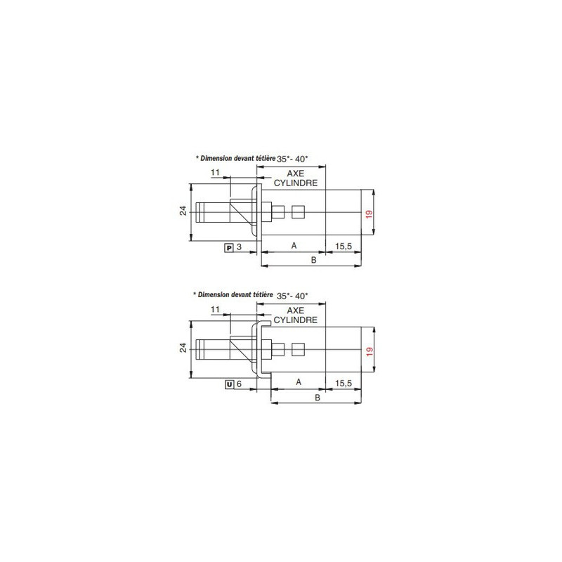 Serrure électrique à encastrer multipoint MULTIBLINDO E-MOTION têtière U - ISEO