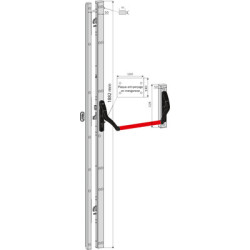 Kit serrure carénée électrique 12V MULTIBLINDO E-MOTION EXIT - ISEO