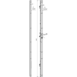 Kit serrure carénée électrique 12V MULTIBLINDO E-MOTION EXIT - ISEO