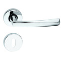 Ensemble sur rosace ronde DIAMOND chromé satiné - FIMET