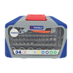 Coffret 34 embouts de vissage - TIVOLY