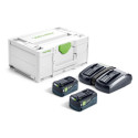 Pack de 2 batterie + 2 chargeurs 18V SYS3 ENERGIE - FESTOOL