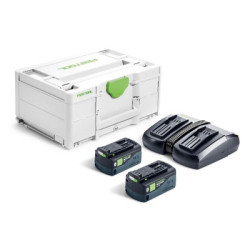 Pack de 2 batterie + 2 chargeurs 18V SYS3 ENERGIE - FESTOOL