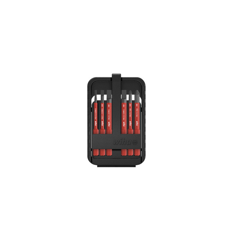 Coffret 6 embouts de vissage SLIM isolés - WIHA