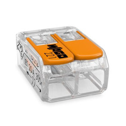 Boîte de 100 bornes de raccordement 2 leviers COMPACT - WAGO