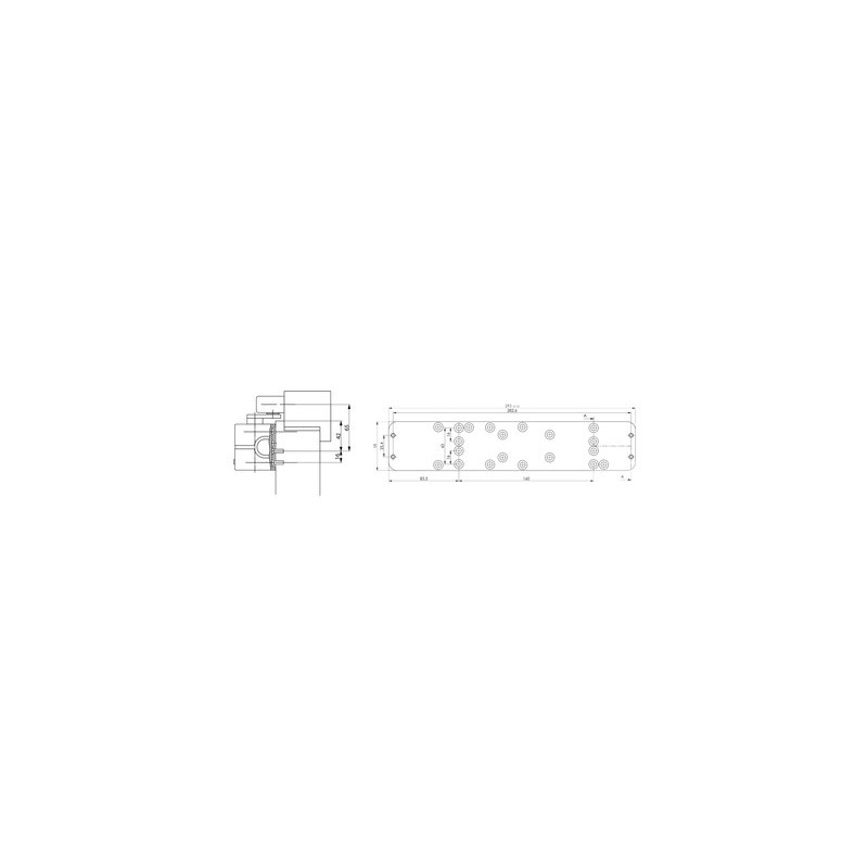 Plaque support de ferme-porte DC340 - VACHETTE ASSA ABLOY