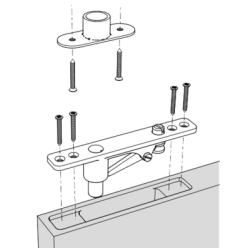 T pour penture supérieure B TWIST - SEVAX