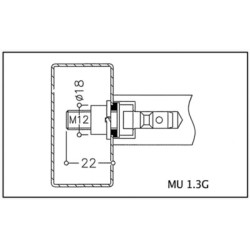Kit de fixation MU1.3G par paire - NORMBAU