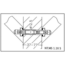 Kit de fixation par paire biais NT.MS1.1X - NORMBAU