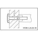 Kit de fixation traversante NT.MS1.2A.32 par paire - NORMBAU