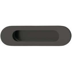 Poignée de meuble coquille ovale inox noir - HAFELE