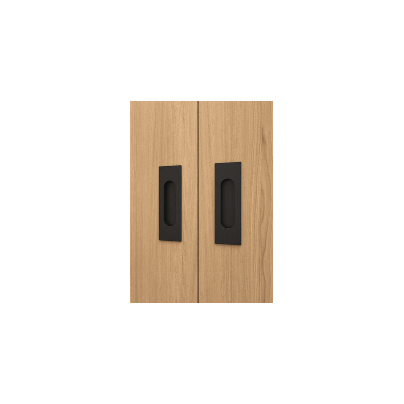 Poignée de meuble coquille rectangulaire inox - HAFELE