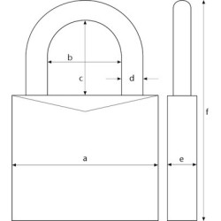 Cadenas à code 4 chiffres aluminium - ABUS
