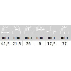 Cadenas à code 4 chiffres aluminium - ABUS
