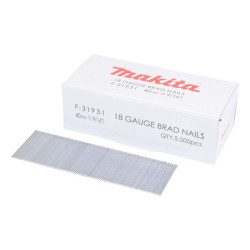 Pointes 18 gauges pour cloueur DBN500ZJ - MAKITA