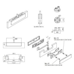 Kit pour porte verre KOMPATTO - KOBLENZ