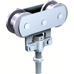 Paire de montures pour porte déplacement droit maxi 80 Kg SPORTUB® Série 200 - MANTION