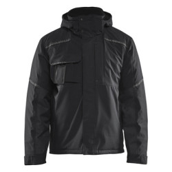 Veste imperméable polaire à capuche stretch noire 4881 - BLAKLADER