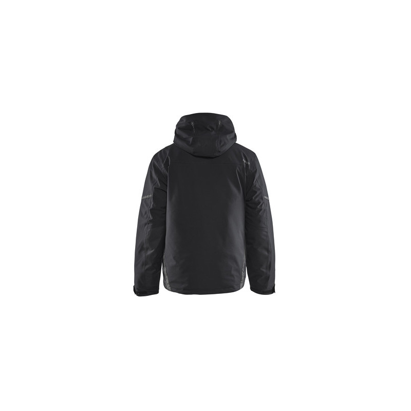 Veste imperméable polaire à capuche stretch noire 4881 - BLAKLADER
