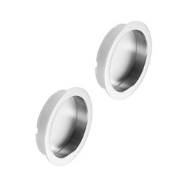 Paire de cuvettes rondes Ø 48 mm pour porte coulissante EASY PTS - BONAITI 