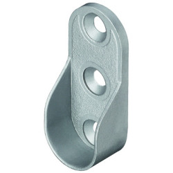Naissance aluminium pour tube de penderie ovale - HAFELE