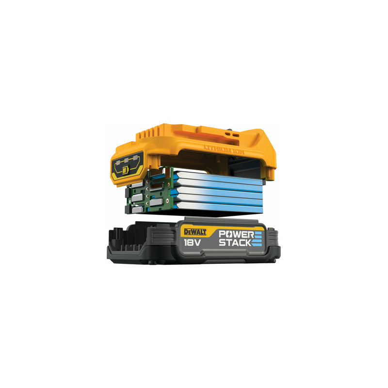 Pack 2 batteries POWERSTACK XR 18V 5AH + chargeur QDCB1104H2-QW - DEWALT