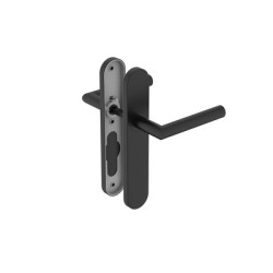 Ensemble sur plaque à angle vif inox noir mat - COGEFERM