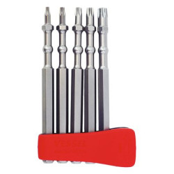 Coffret 5 embouts de vissage à choc 90 mm IMPACT BALL - VESSEL
