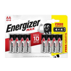 Piles Alcaline AA LR06 1,5V Max ENERGIZER 4+4 offertes - COGEFERM