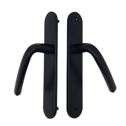 Ensemble sur plaque EA195 LOGIO ONYX noir mat - BEZAULT ASSA ABLOY