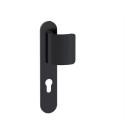 Ensemble sur plaque palière EA195 LOGIO ONYX noir mat - BEZAULT ASSA ABLOY
