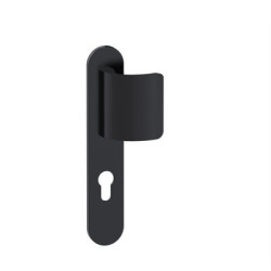 Ensemble sur plaque palière EA195 LOGIO ONYX noir mat - BEZAULT ASSA ABLOY