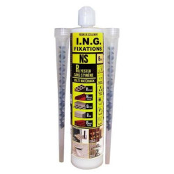Résine NS 2 canules 300 ml - ING FIXATIONS
