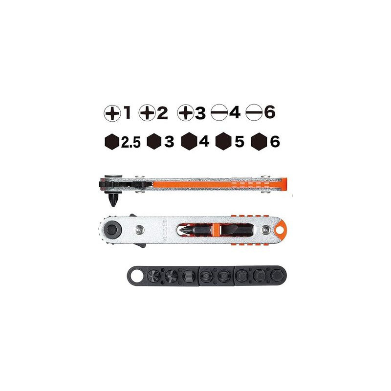 Cliquet extra plat avec embouts TD-76 - VESSEL