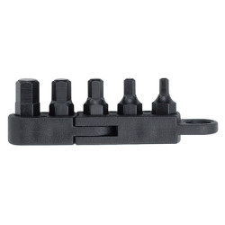 jeu de 5 embouts de vissage 18mm empreinte hexagonale pour cliquet TD-76 - VESSEL