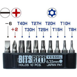 Set cliquet plat 2 en 1 et embouts TX-12MC - VESSEL