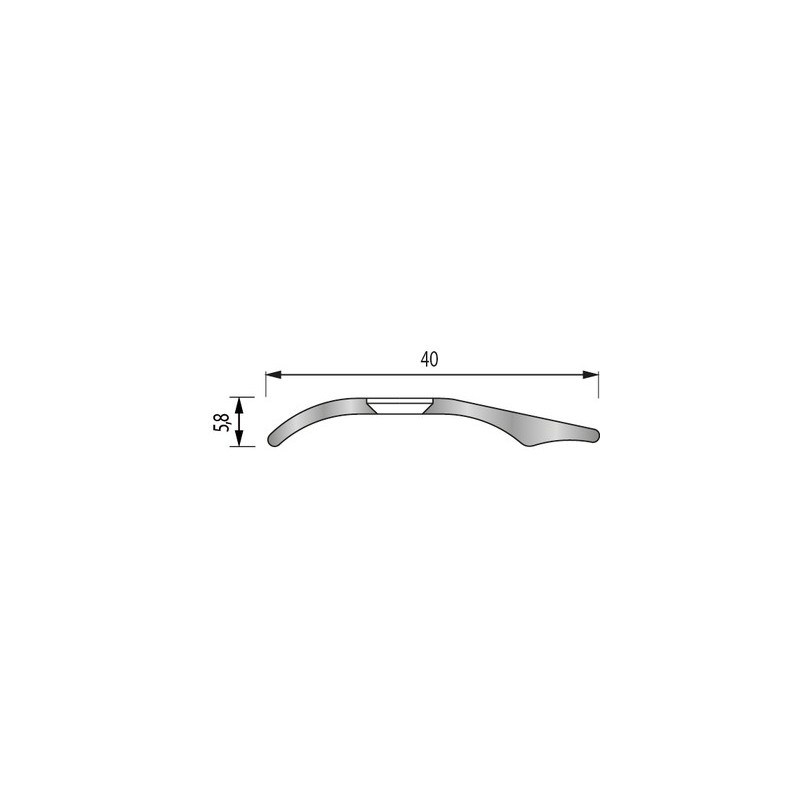 Barre de seuil multiniveaux 2800 mm adhésive - DINAC