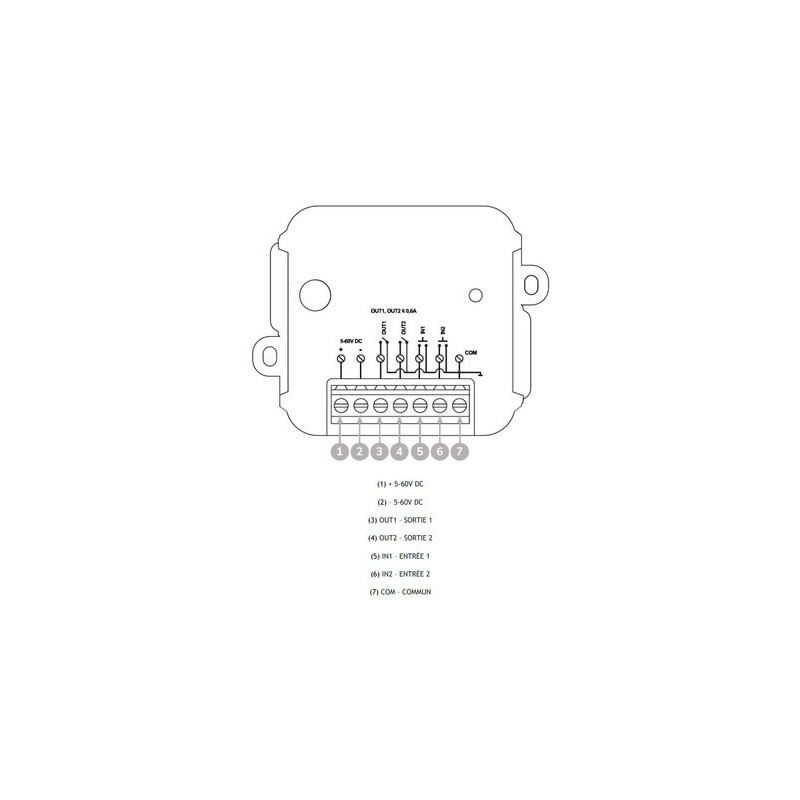Module contrôle d'accès DRY CONTACT - TEDEE PRO