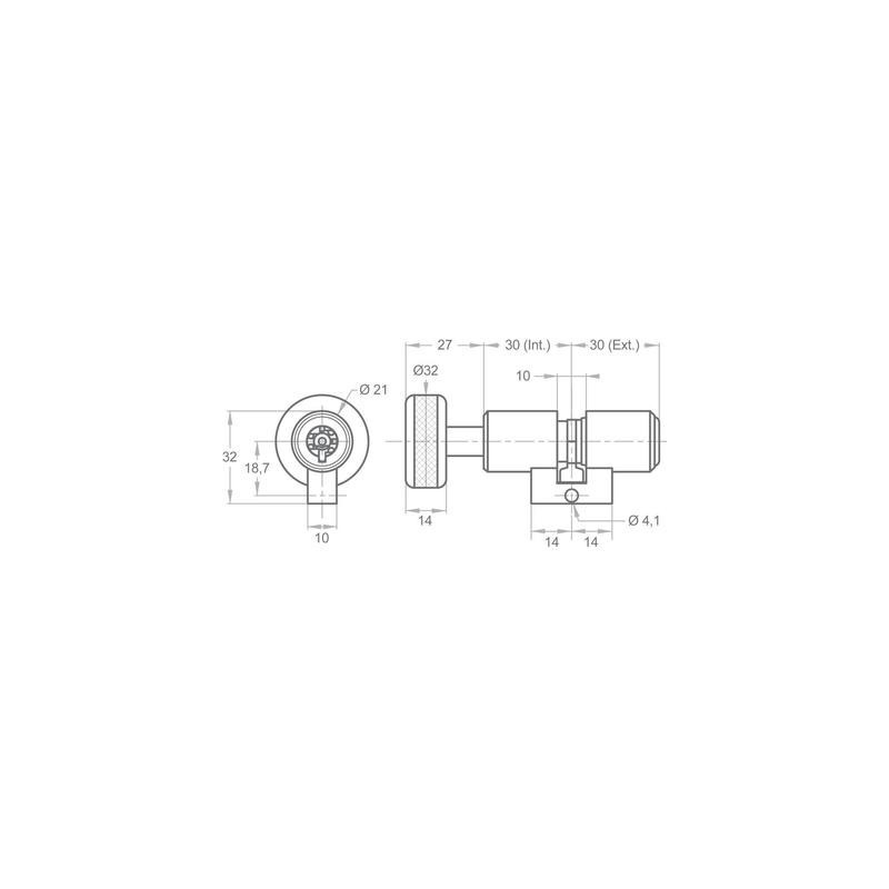 Cylindre adaptable à pompe monobloc BRICARD 5 AILETTES - POLLUX