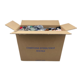 Carton 10 kg de chiffons couleur 50x50 cm - COMPAS