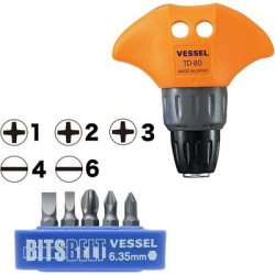 Cliquet en T + 5 embouts - VESSEL