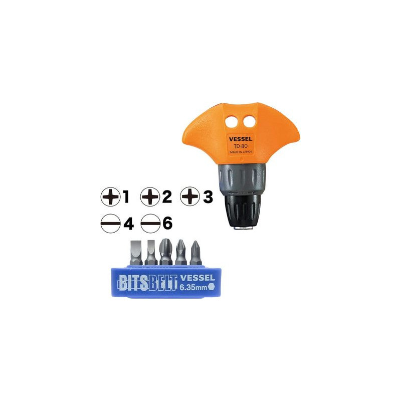 Cliquet en T + 5 embouts - VESSEL