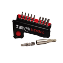 Jeu de 11 embouts de vissage + porte embouts 30 mm IMPACTBALL - VESSEL