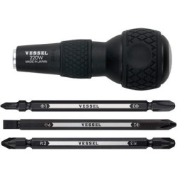 Kit tournevis Ball Grip + 3 lames doubles - VESSEL