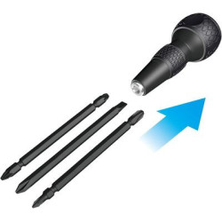 Kit tournevis Ball Grip + 3 lames doubles - VESSEL
